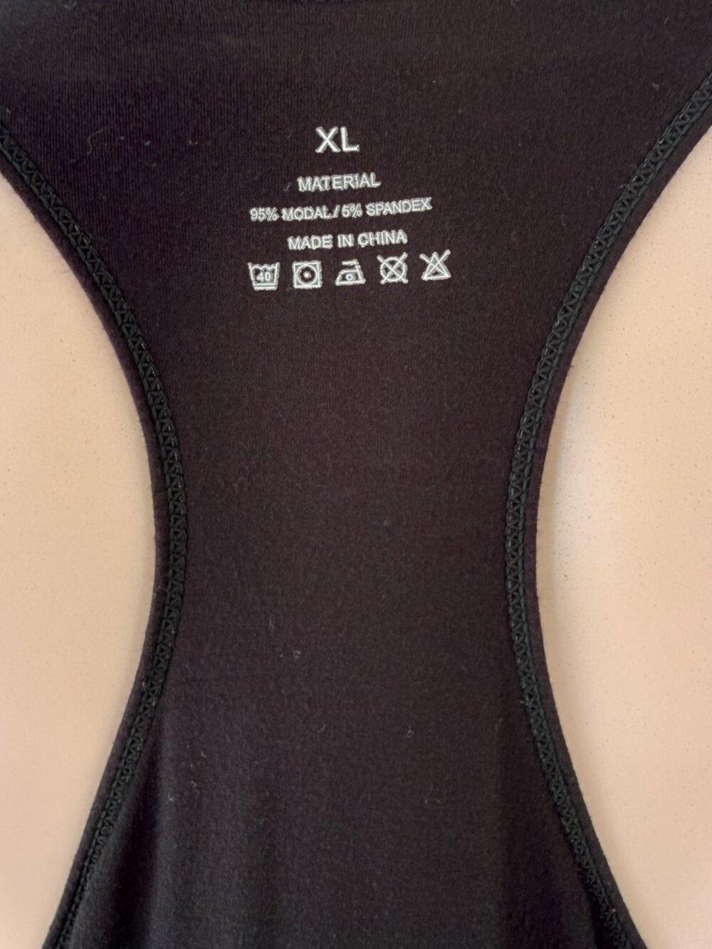 Black Racerback Tank Top - Picture 3 of 3
